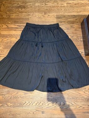 Joie Black Tiered Maxi Skirt